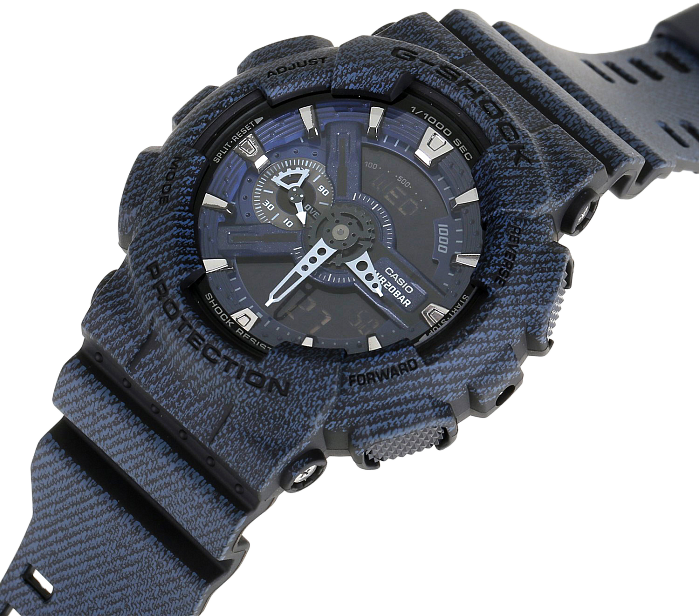 Шок деним. Casio ga-110dc-1a. G Shock часы ga 110dc 2a. Часы Casio ga-110dc-2a7. Часы Casio g-Shock ga-110dc-2a.